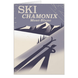 Affiche de ski Vintage Chamonix-Mont-Blanc