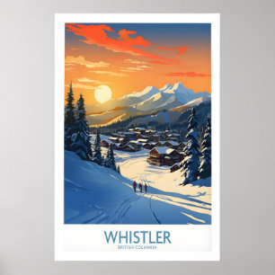 Affiche de ski Whistler 1
