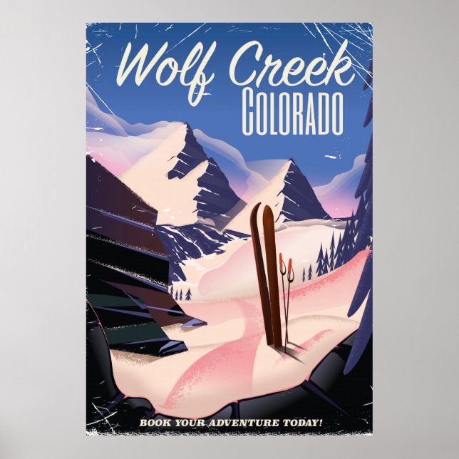 Affiche de ski Wolf Creek Colorado (Devant)