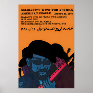 Affiche de solidarité de l'OSPAAAL de 1968 avec le