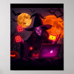 Affiche de sorcier de marketing Halloween – Art ma