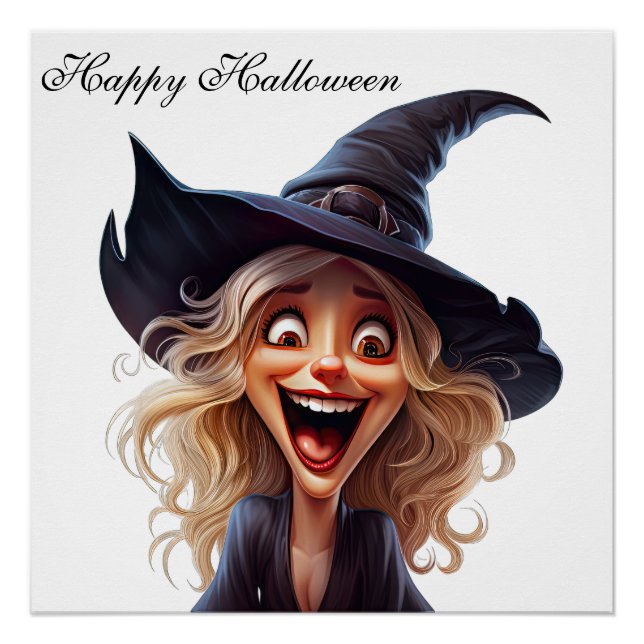 Affiche de sorcière d'Halloween (Devant)