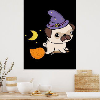 Affiche de sorcière Puggy