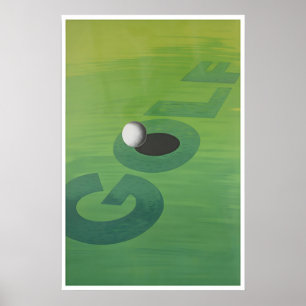 Affiche de sport d'art de golf Impression de golfe