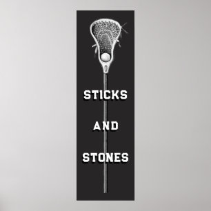Affiche de sport de crosse