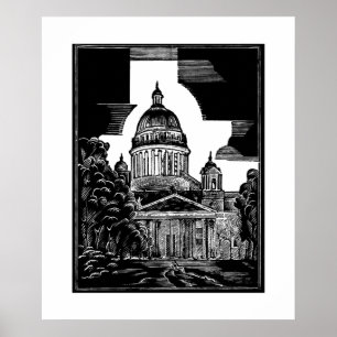 Affiche de ST PETERSBURG de cathédrale de St Isaa