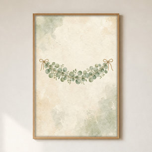Affiche de style cottagecore à l'aquarelle de guir