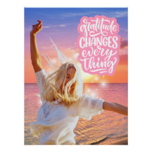 Affiche de Sunset Beach « La gratitude change tout