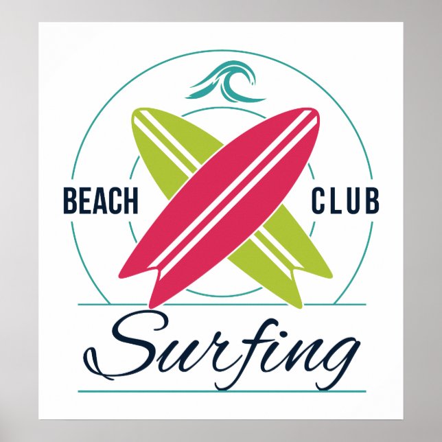 Affiche de surf (Devant)