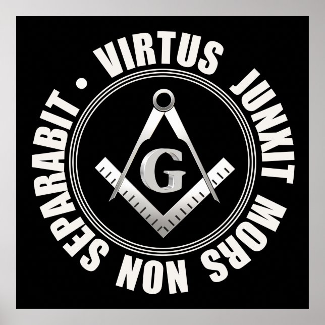 Affiche de symbole maçonnique (Devant)