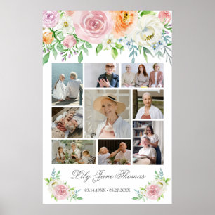 Affiche de sympathie pour collage de photos de sou