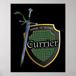 Affiche de tartan écossais Clan Currie Currier