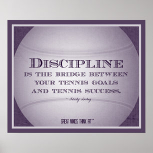 Affiche de tennis avec la citation 002