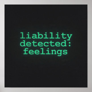 Affiche de terminal de sentiments de responsabilit