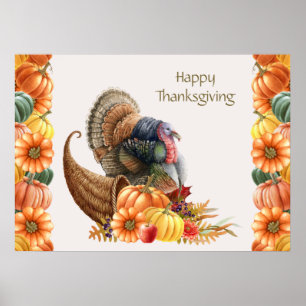 Affiche de Thanksgiving Turkey