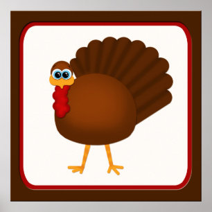 Affiche de Thanksgiving Turkey