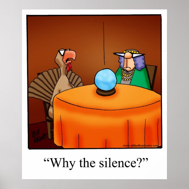 Affiche de Thanksgiving "Why The Silence" (Devant)