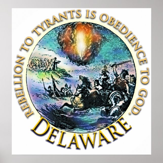 Affiche de thé du Delaware (Devant)