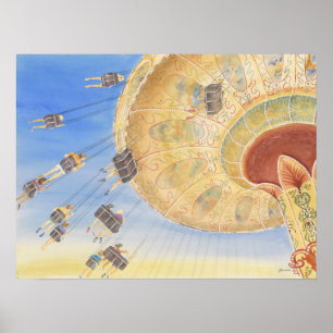 affiche de tour d'amusement