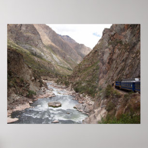 Affiche de train de l'Inca rail pour Machu Picchu