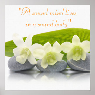 Affiche de traitement holistique des Spas