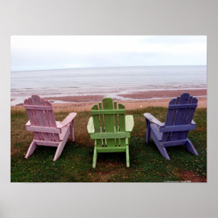 Affiche de trois chaises