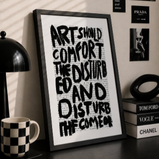 Affiche de typographie de citation de confort de l