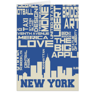Affiche de typographie de New York City