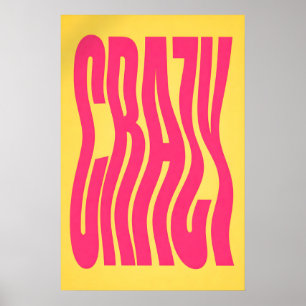 Affiche de typographie Y2K, déclaration rétro auda