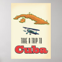 Affiche de vacances à Cuba