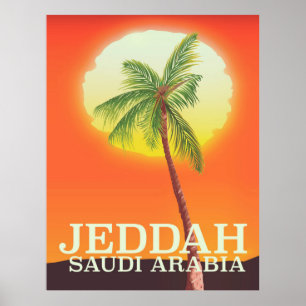 Affiche de vacances à Djeddah en Arabie saoudite