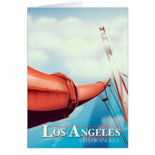 Affiche de vacances de Los Angeles "ville des Ange