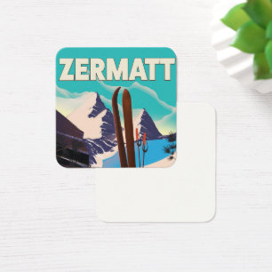 Affiche de vacances de Zermatt Ski