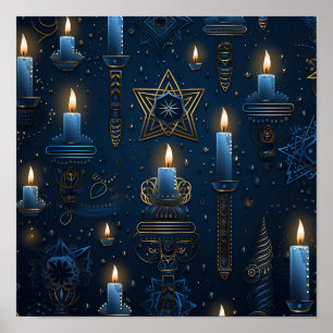 Affiche de vacances Hannukah