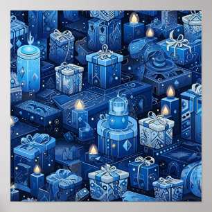 Affiche de vacances Hannukah