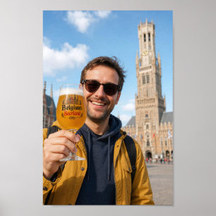 Affiche de vacances pour dégustation de bières à B