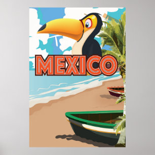 Affiche de vacances vintage Mexique