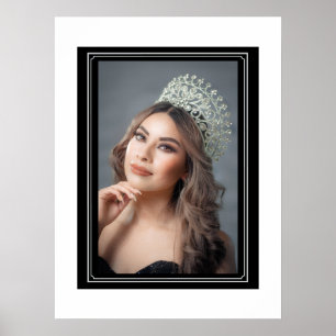 Affiche de valeur de portrait de concours personna
