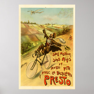 Affiche de vélo Presto