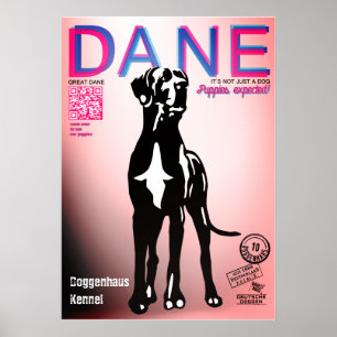 Affiche de vente de chiot Great Dane spécial