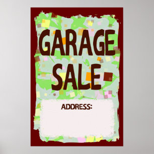 AFFICHE DE VENTE DE GARAGE