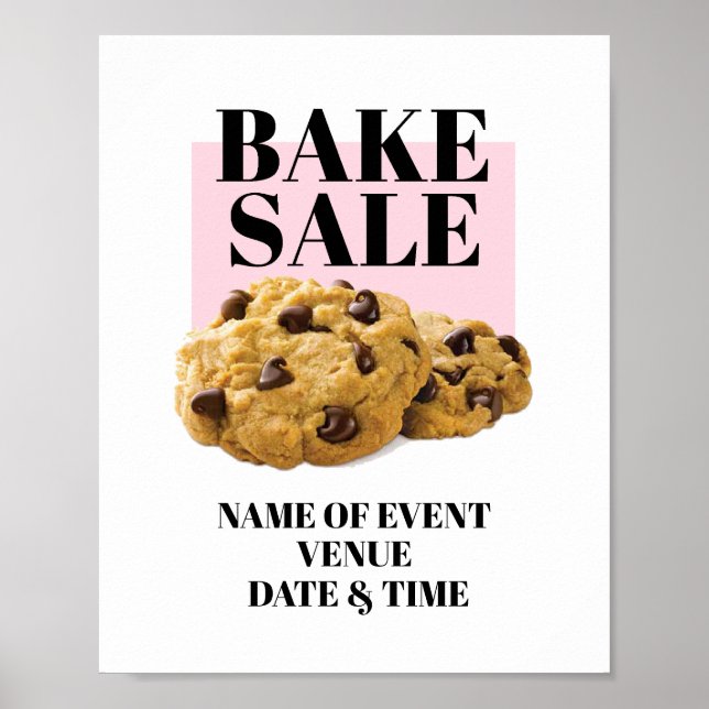 Affiche de vente de gâteaux, affiche de vente de b (Devant)