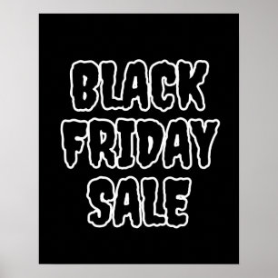Affiche de vente du vendredi noir, grand panneau d
