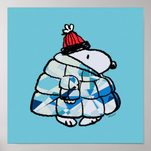 Affiche de veste matelassée Snoopy Winter Gem
