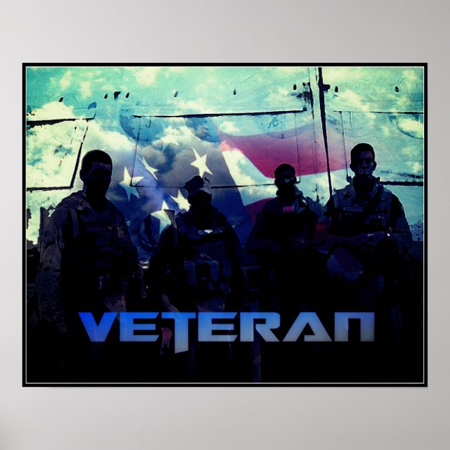 Affiche de Vétéran Américain (Devant)