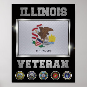 Affiche de vétéran de l'Illinois