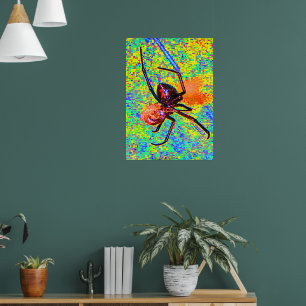 Affiche de veuve noire mangeuse