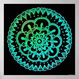 Affiche de vibraphone d'été par Megaflora