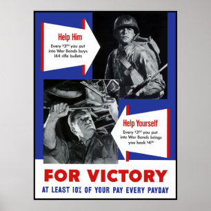 Affiche de victoire de 2ÈME GUERRE MONDIALE --