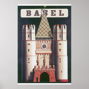 Affiche de Vintage voyage de Bâle